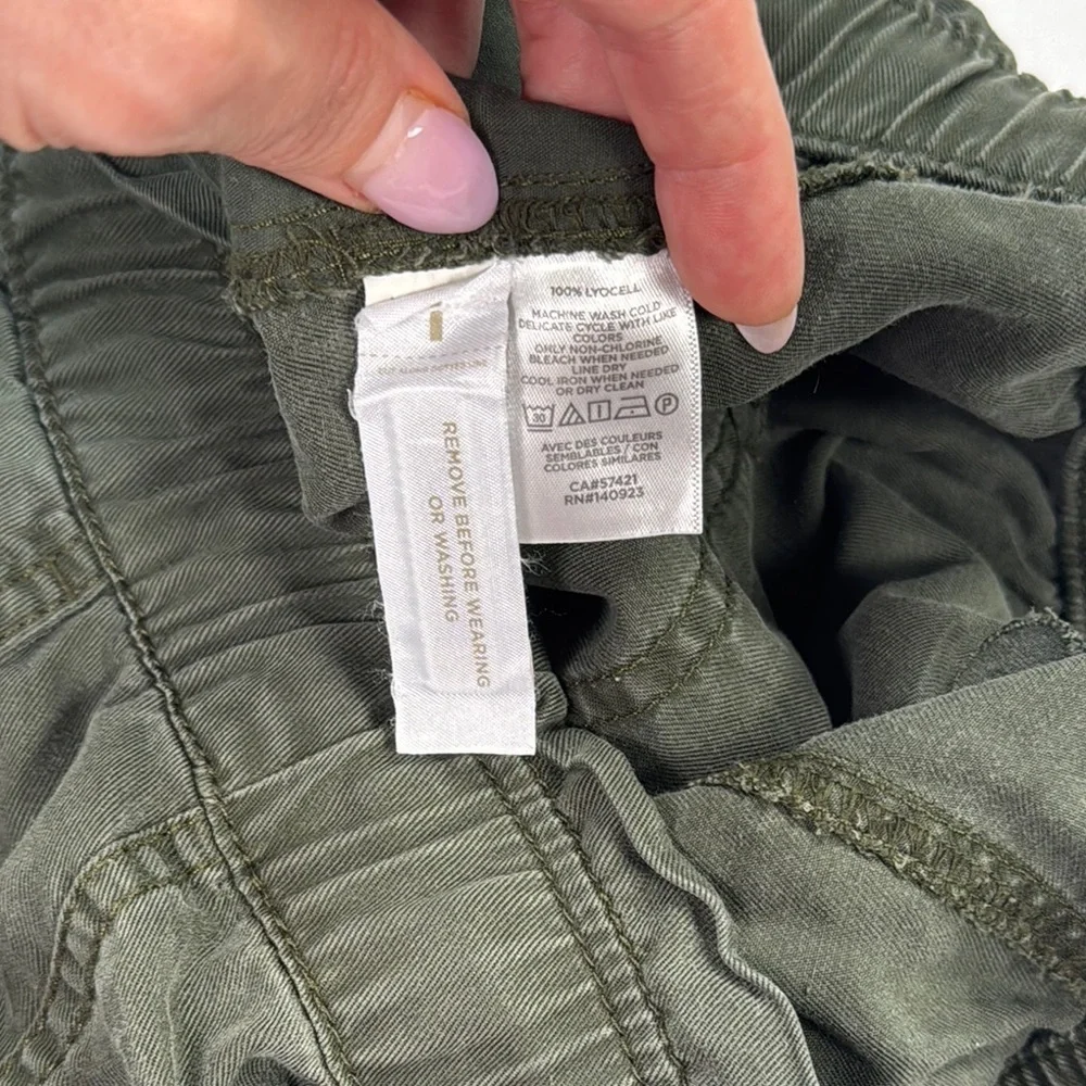 Loft Women’s Olive Green Pull On Tie Waist Casual Shorts - Picture 10 of 11